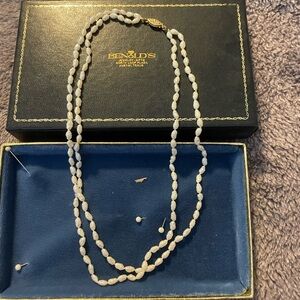 Vintage Seed Pear Beaded Necklace